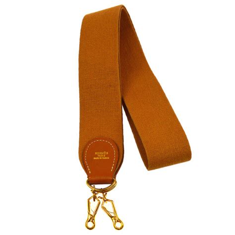 authentic hermes vintage logos shoulder strap brown canvas leather rk13101|antique hermes handbags.